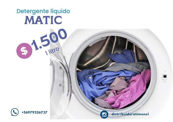 DETERGENTE MATIC VIVE KLIN A GRANEL 1500 POR LITRO